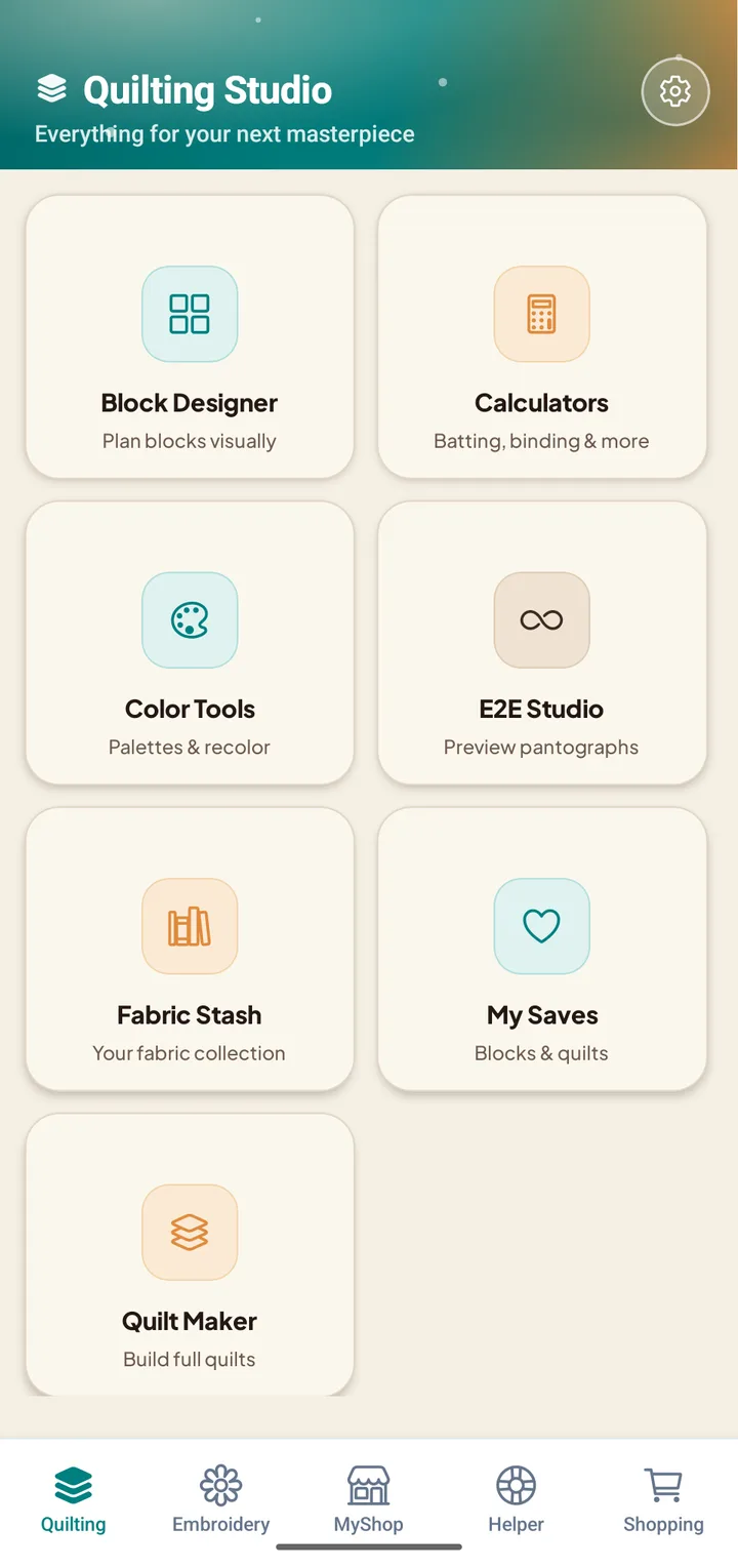Quilting Studio home
